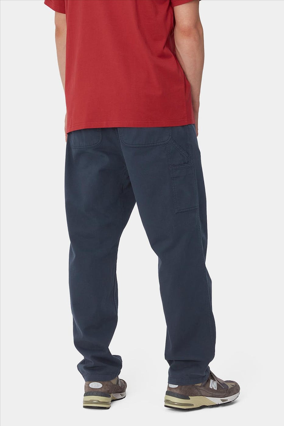Carhartt WIP - Donkerblauwe Flint pant