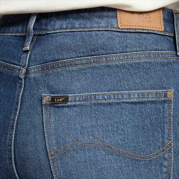 Lee - Blauwe Carol Straight Cropped jeans