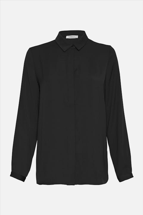 MOSS COPENHAGEN - Zwarte Blair Polysilk blouse