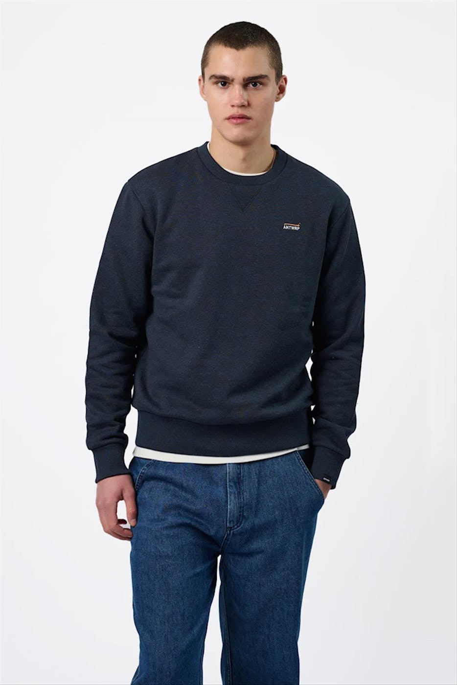 Antwrp - Donkerblauwe Teckel sweater