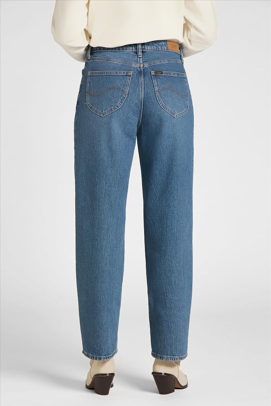 Lee - Lichtblauwe Wide Leg Long jeans