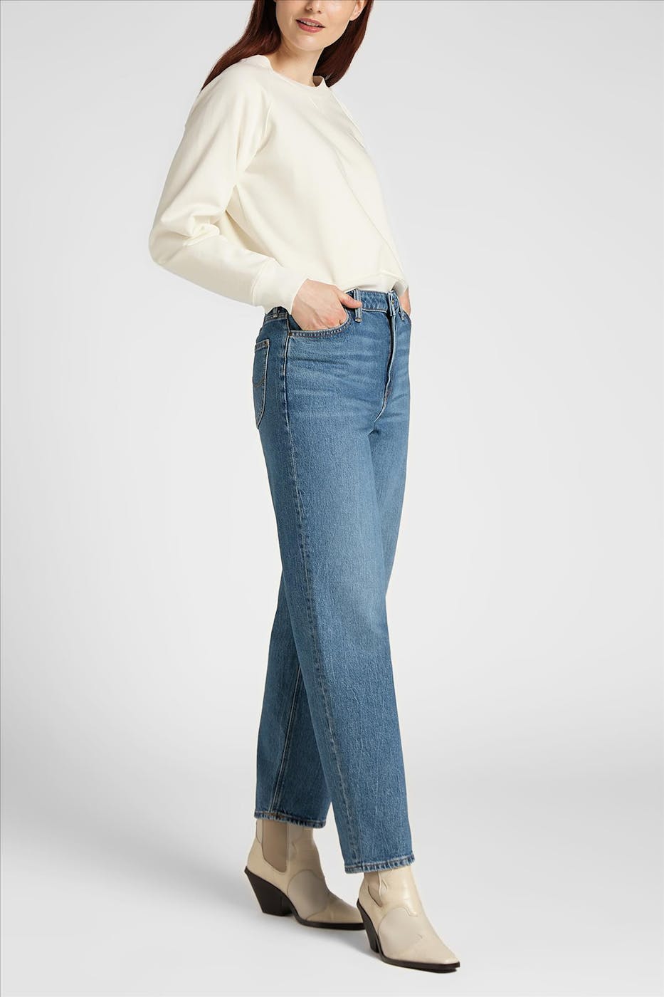 Lee - Lichtblauwe Wide Leg Long jeans