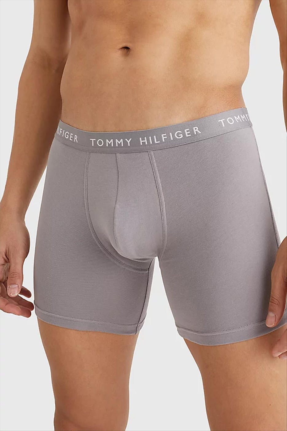 Tommy Hilfiger Underwear - Zwart-grijs-witte Brief 3-pack boxershorts