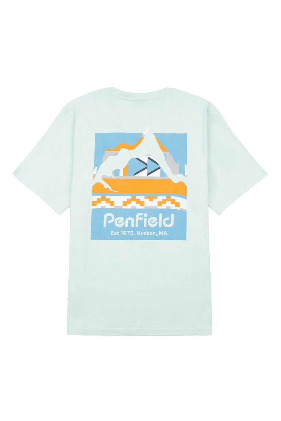 Penfield - Muntgroene Graphic Mountain T-shirt