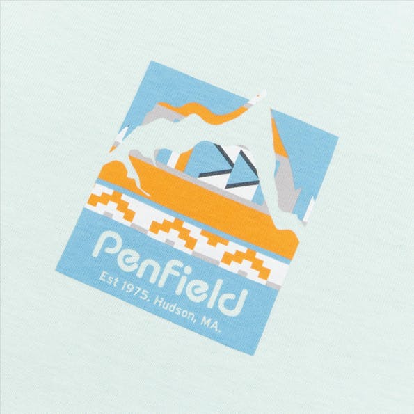 Penfield - Muntgroene Graphic Mountain T-shirt