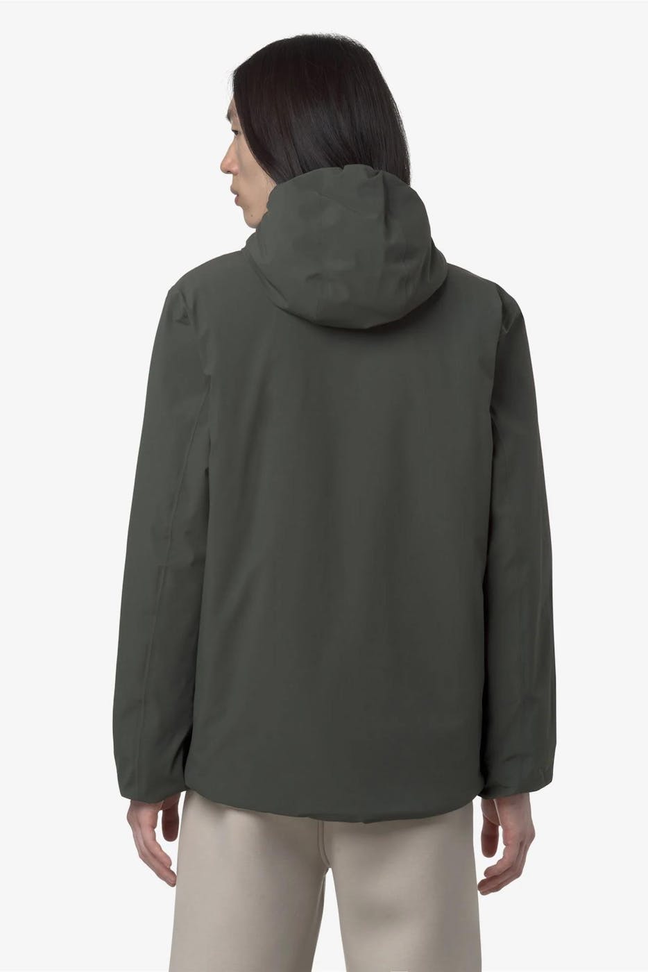 K-Way - Kaki-Beige Jack St Warm Double jas