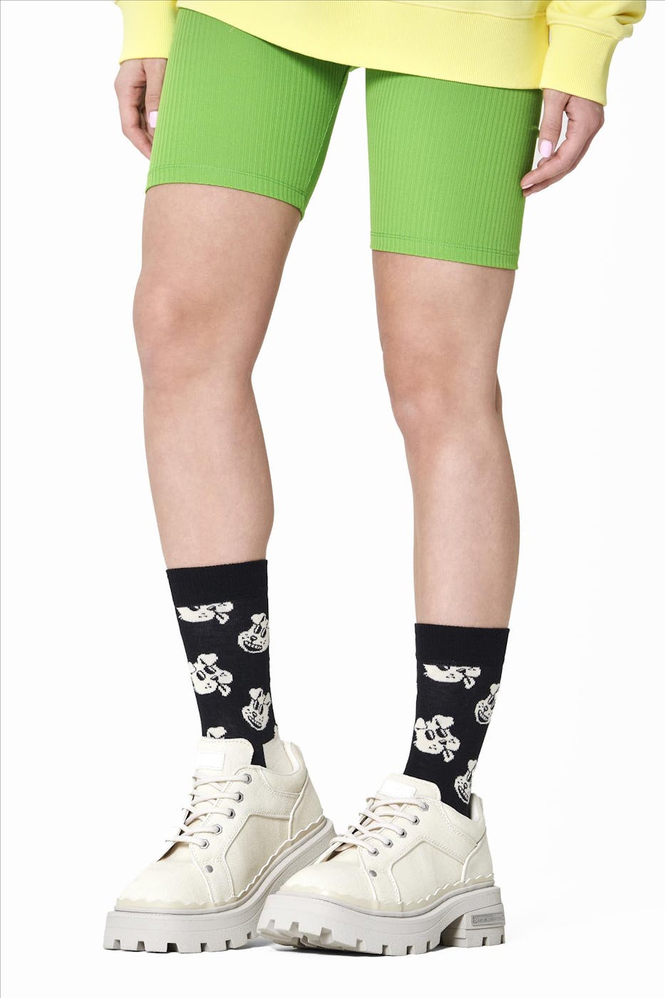 Happy Socks - Zwarte Doggo Sokken, maat: 36-40