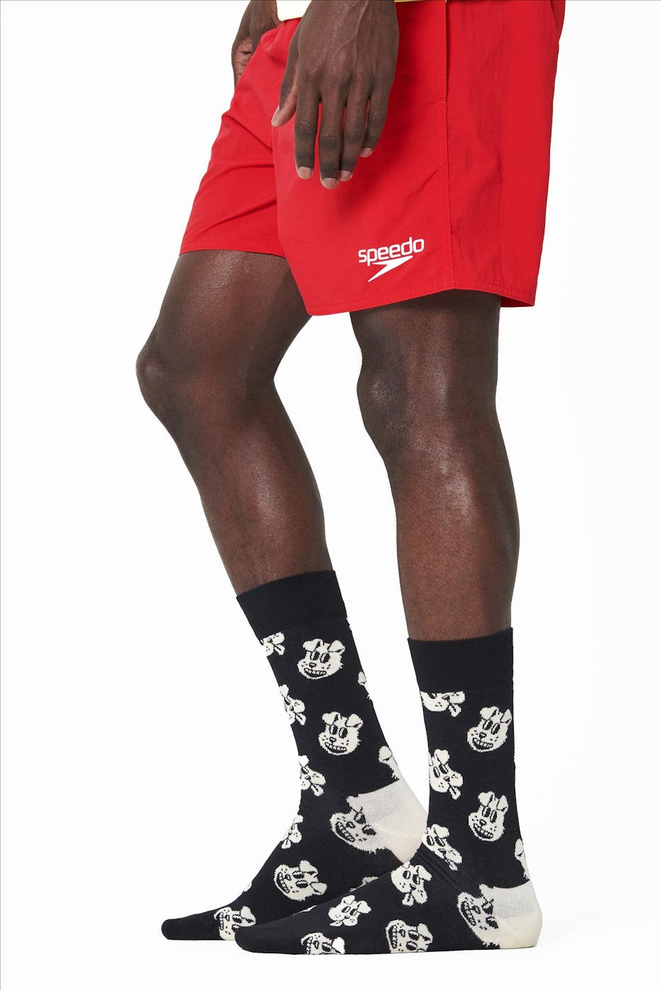 Happy Socks - Zwarte Doggo Sokken, maat: 36-40