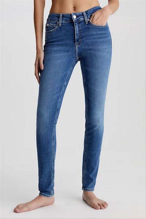 Calvin Klein Jeans - Donkerblauwe Mid Rise Skinny jeans