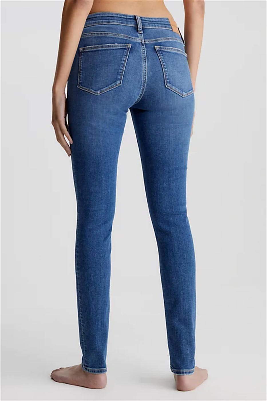 Calvin Klein Jeans - Donkerblauwe Mid Rise Skinny jeans