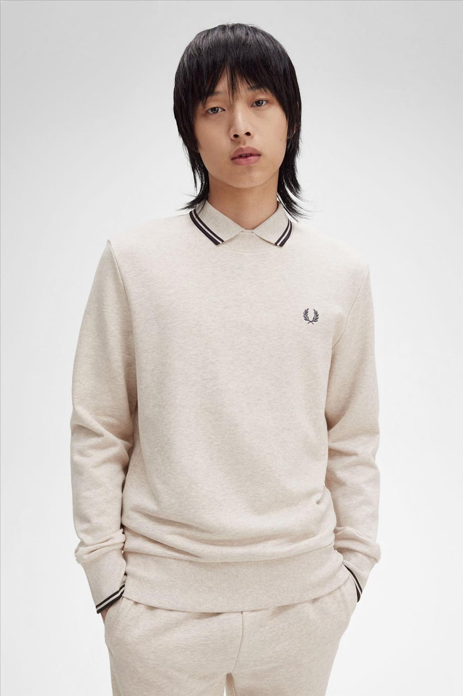 Fred Perry - Nude Crew Neck sweater