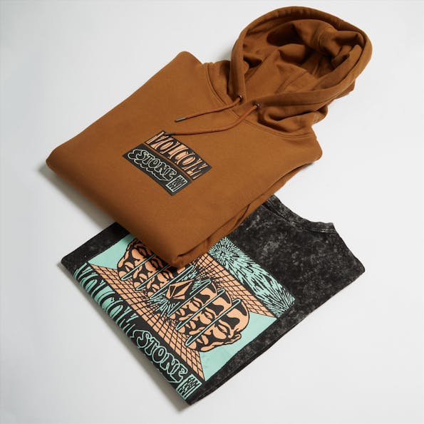 Volcom - Bruine Puffstone hoodie