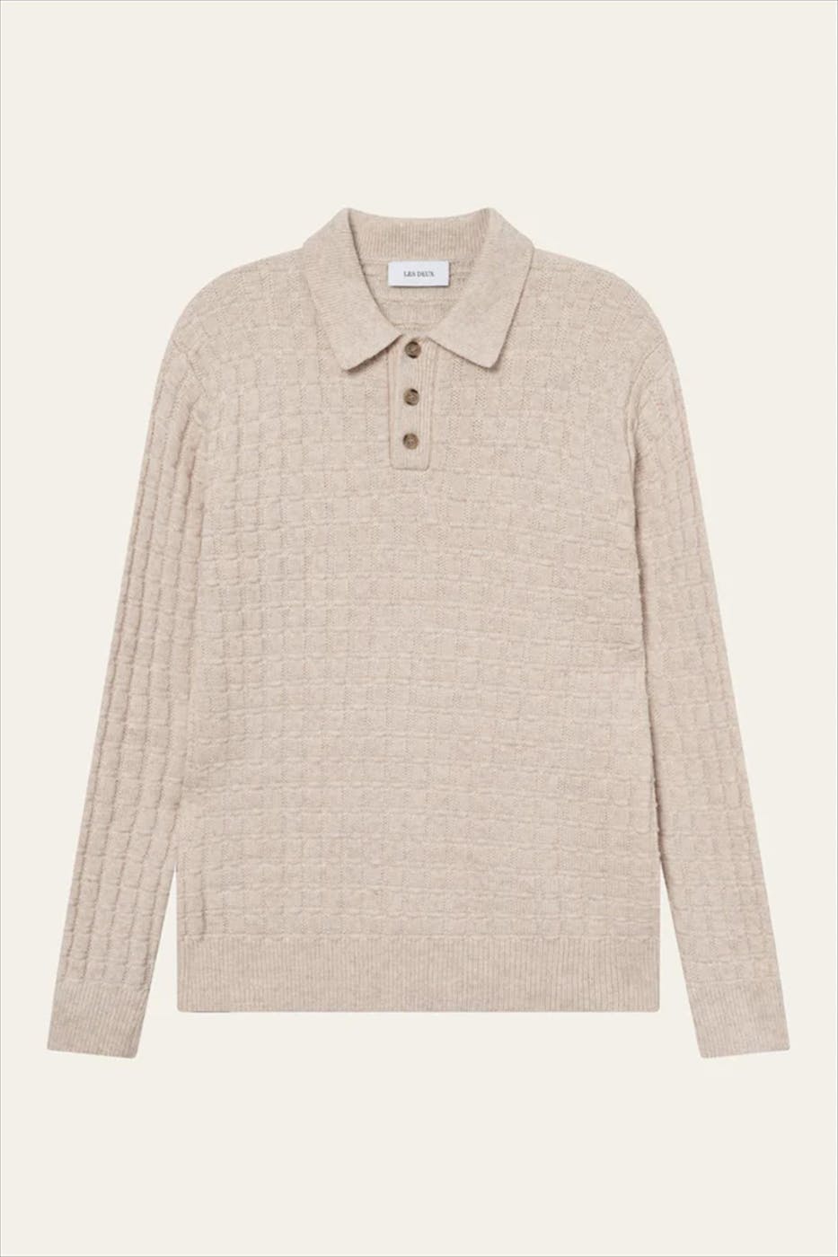 LES DEUX  - Beige Gustav Squared polotrui