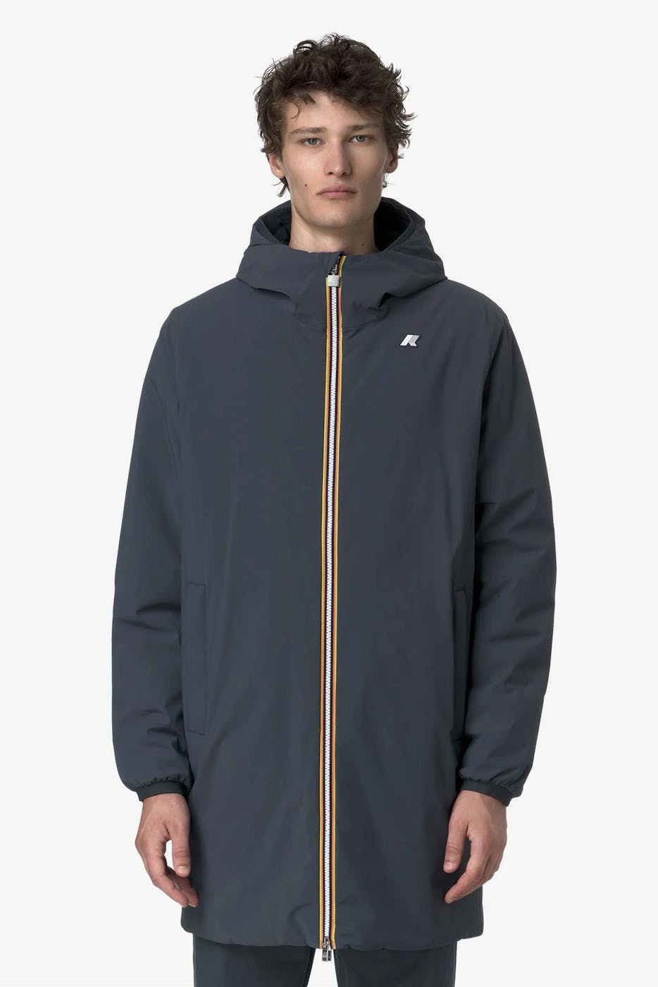 K-Way - Blauwe Jacob St Warm Double jas