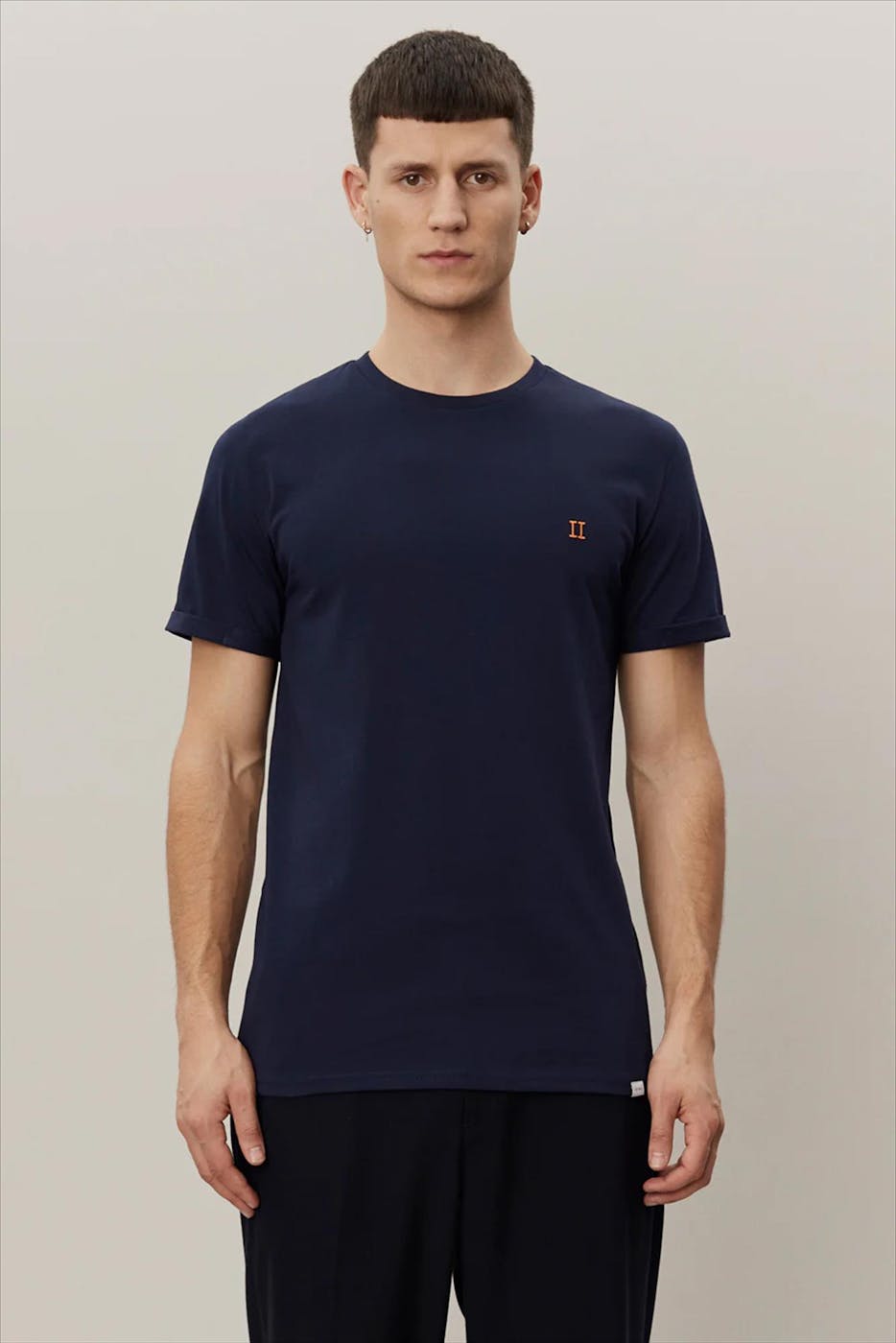 LES DEUX - Donkerblauwe Nørregaard T-shirt