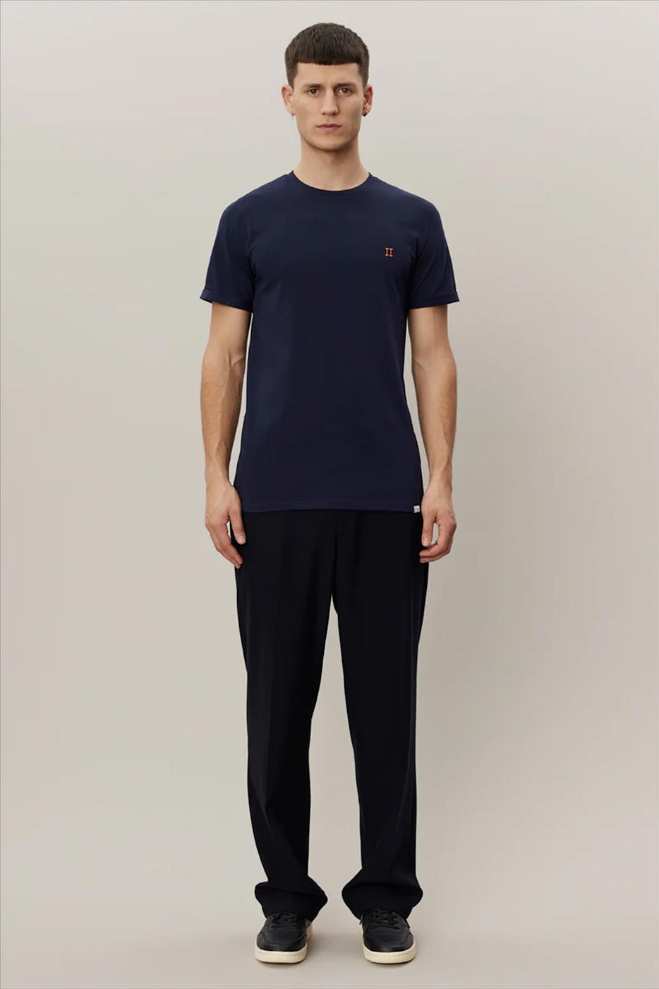 LES DEUX - Donkerblauwe Nørregaard T-shirt