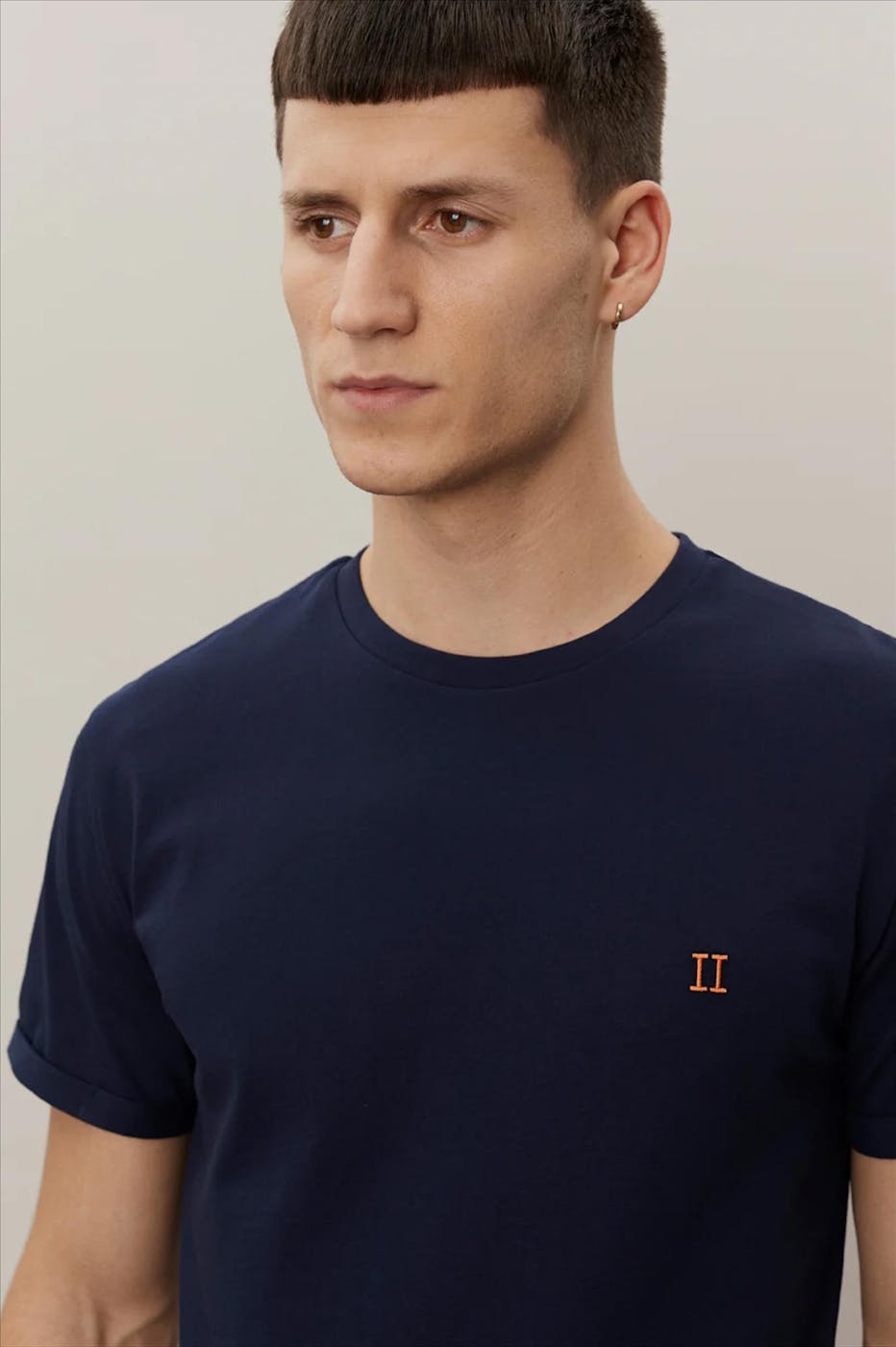 LES DEUX - Donkerblauwe Nørregaard T-shirt