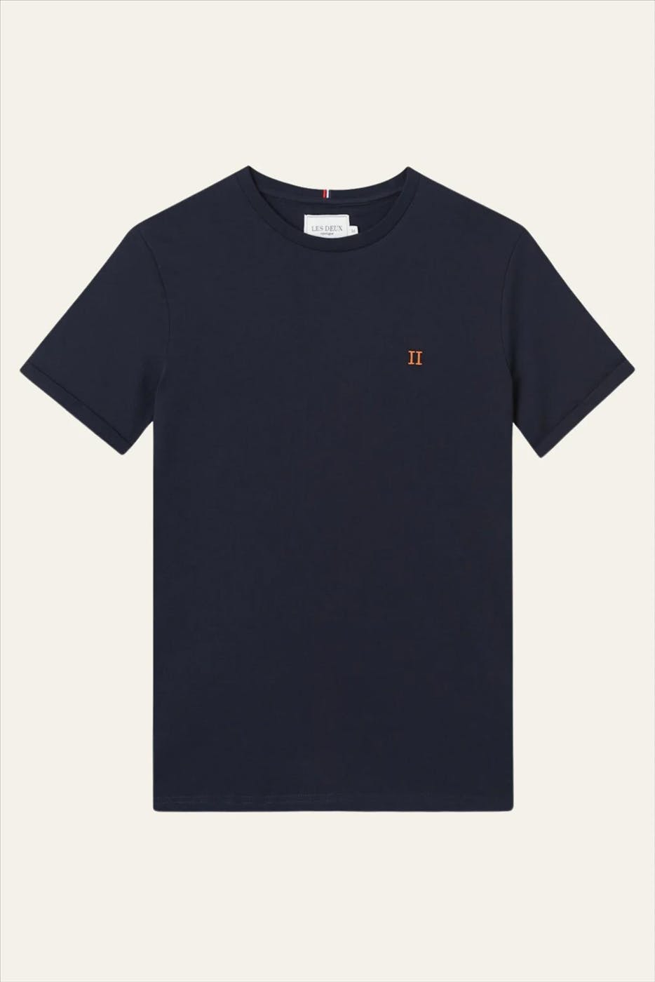 LES DEUX - Donkerblauwe Nørregaard T-shirt