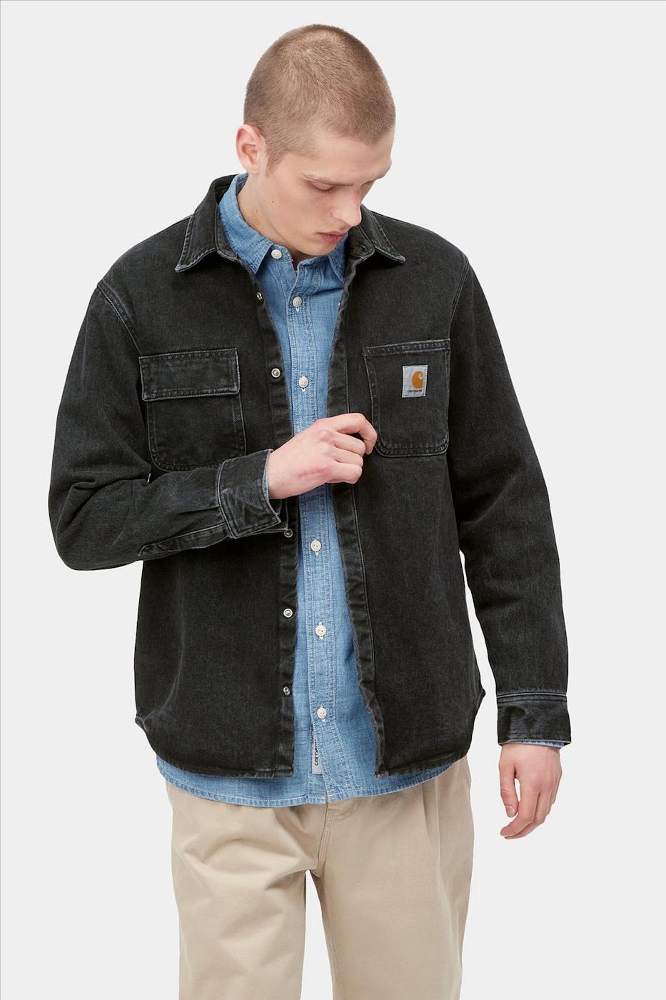 Carhartt WIP - Zwarte Salinac Shirt jas