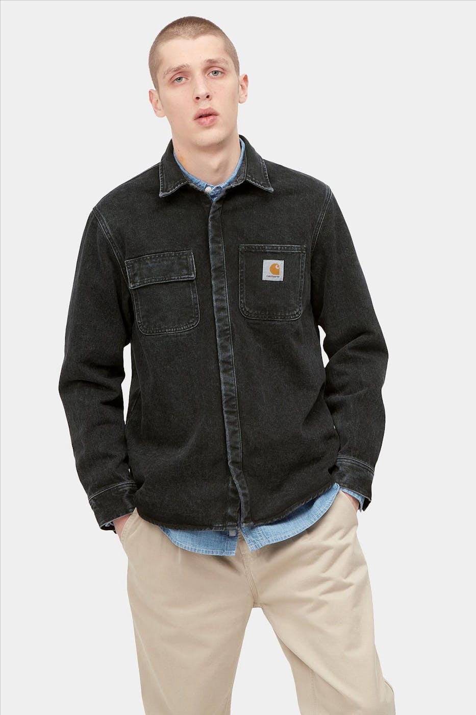 Carhartt WIP - Zwarte Salinac Shirt jas
