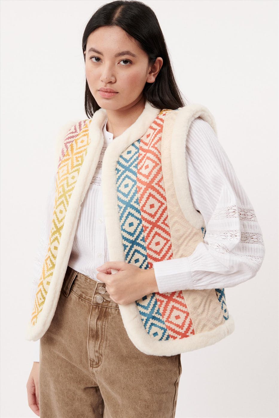 FRNCH - Ecru Roxy blouse