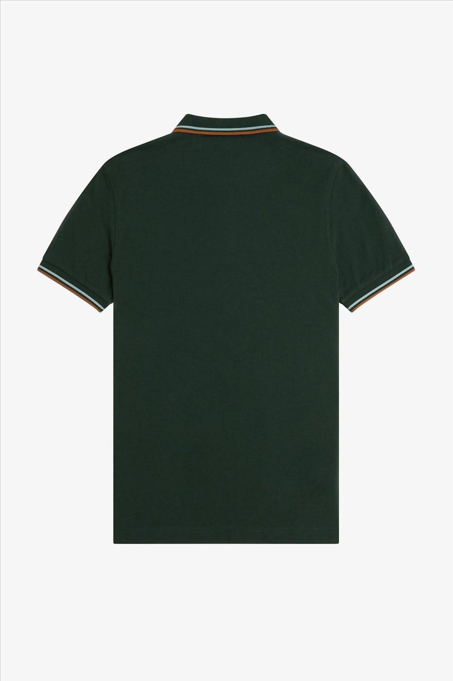 Fred Perry - Donkergroene Twin Tipped polo