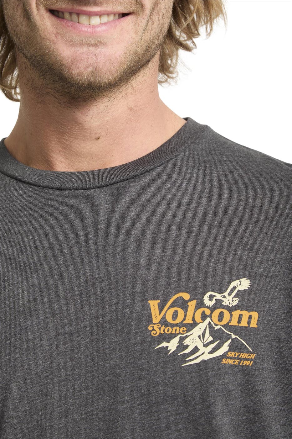 Volcom - Donkergrijze Back Country T-shirt