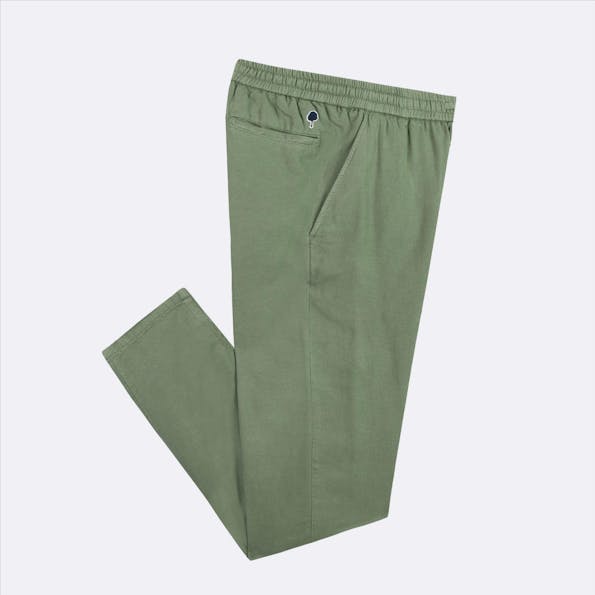 Faguo - Olijfgroene Dreuille broek