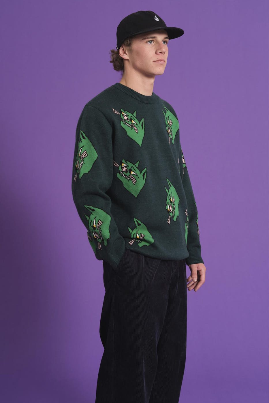 Volcom - Donkergroene Nando Von Arb trui