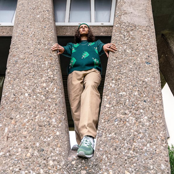 Volcom - Donkergroene Nando Von Arb trui