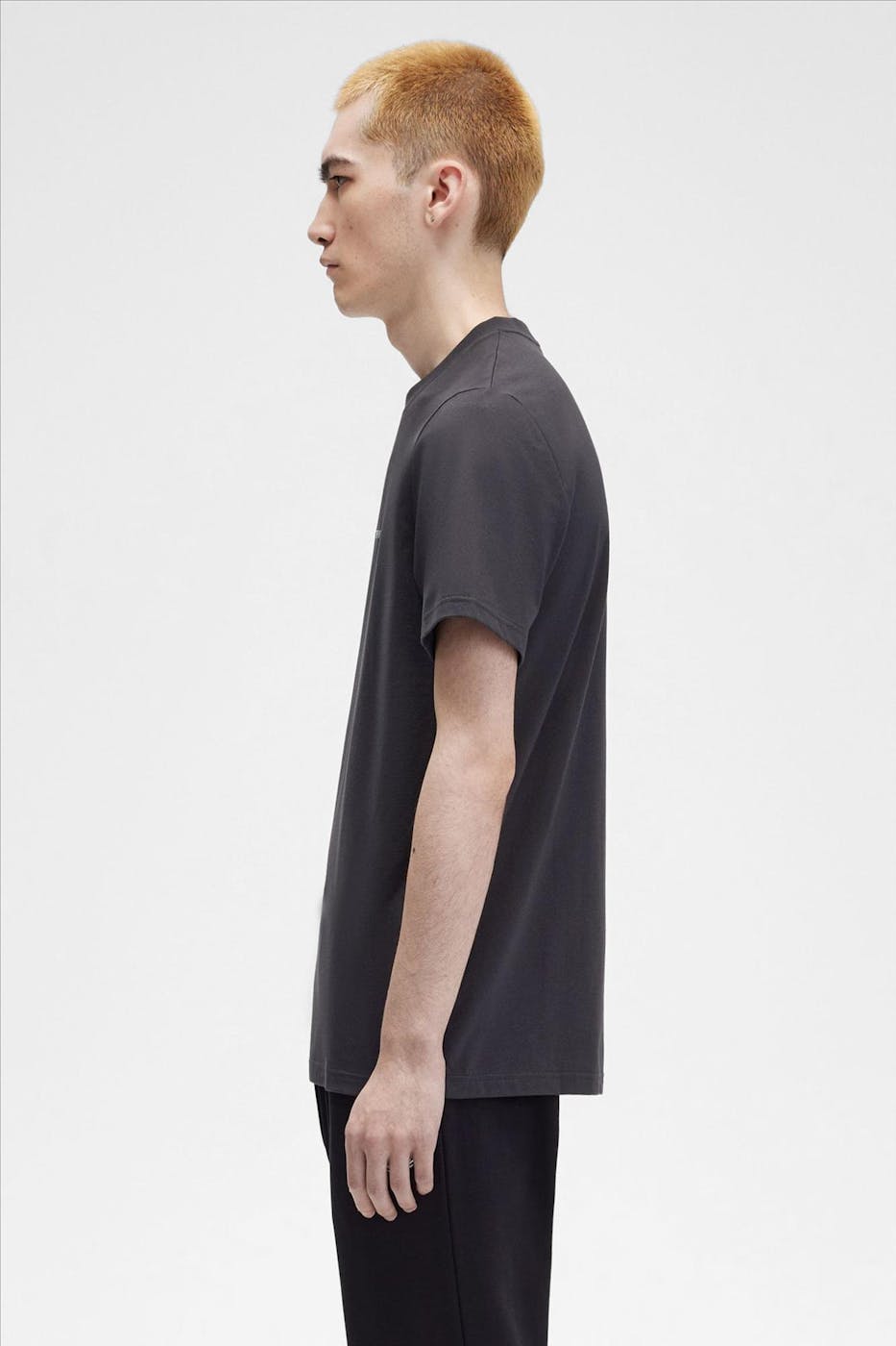 Fred Perry - Donkergrijze Embroidered T-shirt