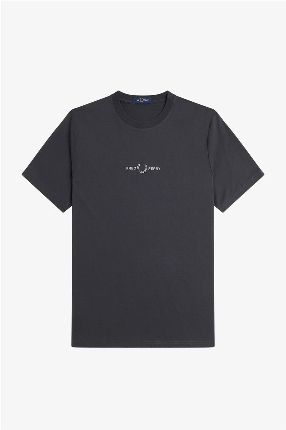 Fred Perry - Donkergrijze Embroidered T-shirt