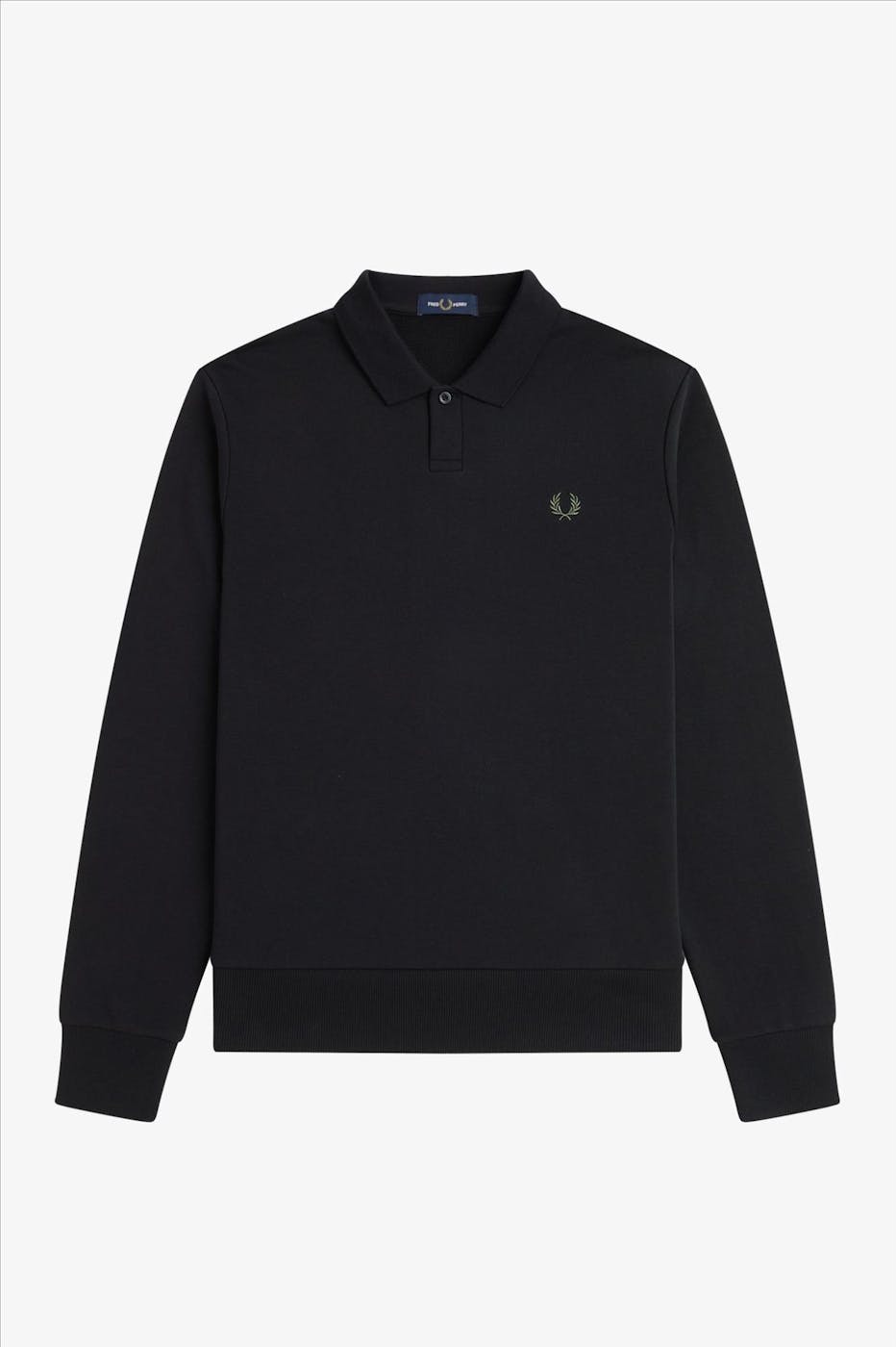Fred Perry - Zwarte Collared sweater