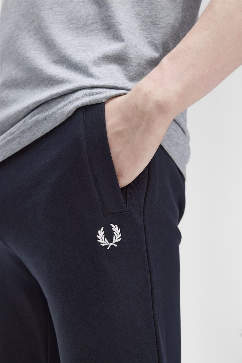 Fred Perry - Donkerblauwe Loopback sweatpant