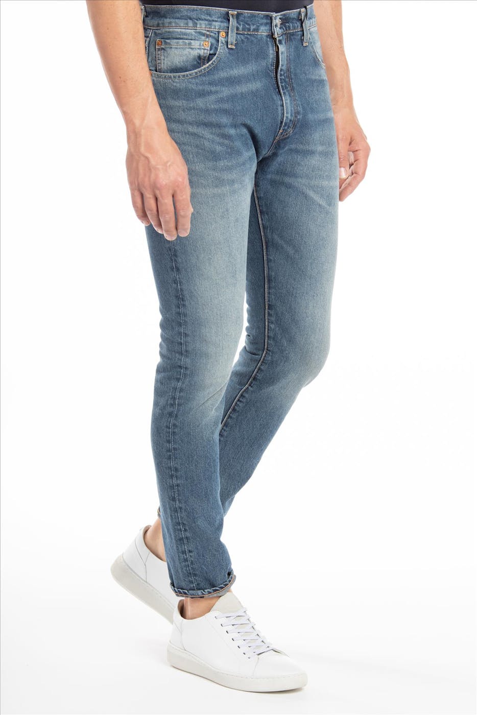 Levi's - Beigeblauwe 512 slim tapered jeans