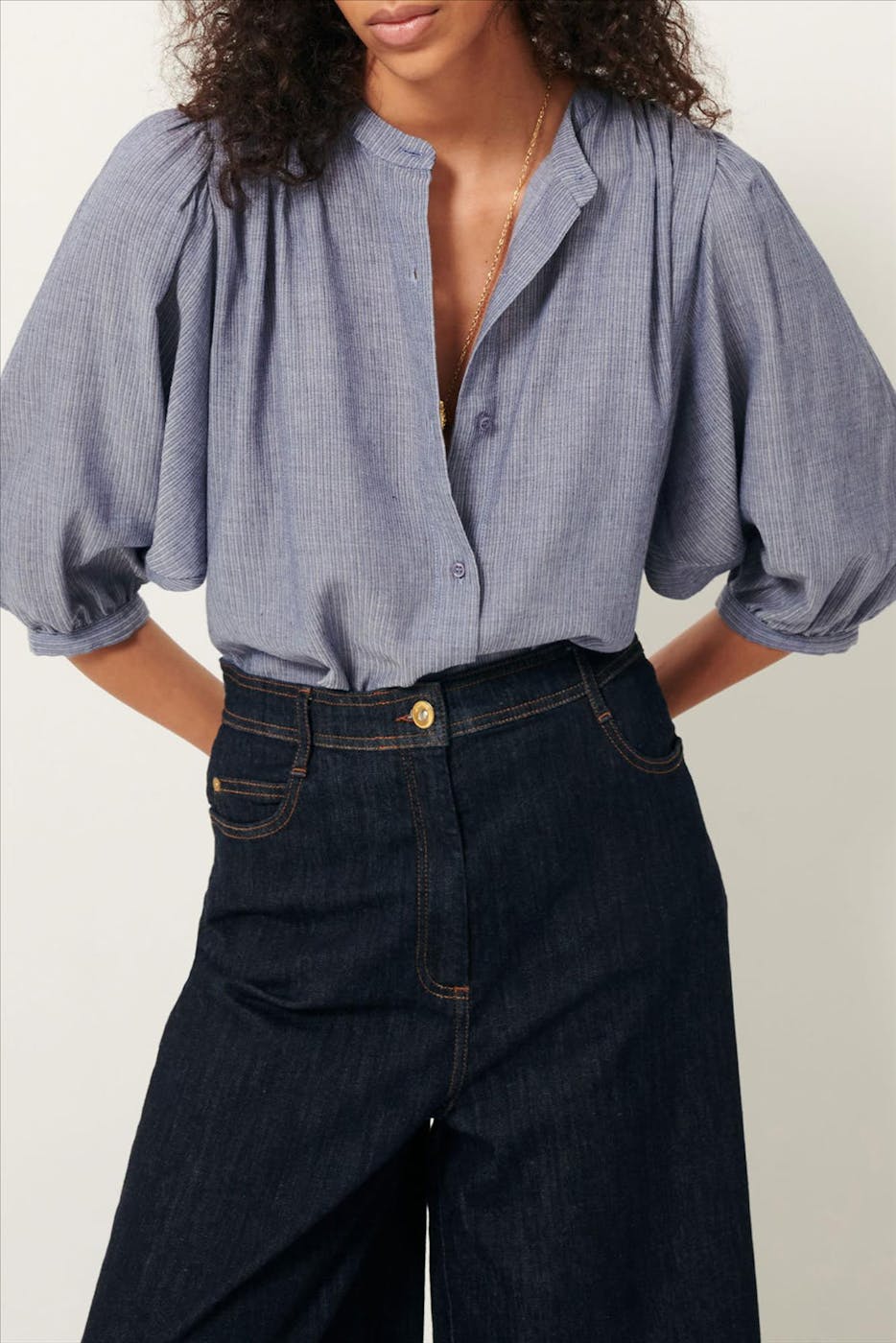 Sessùn - Blauwe A View blouse