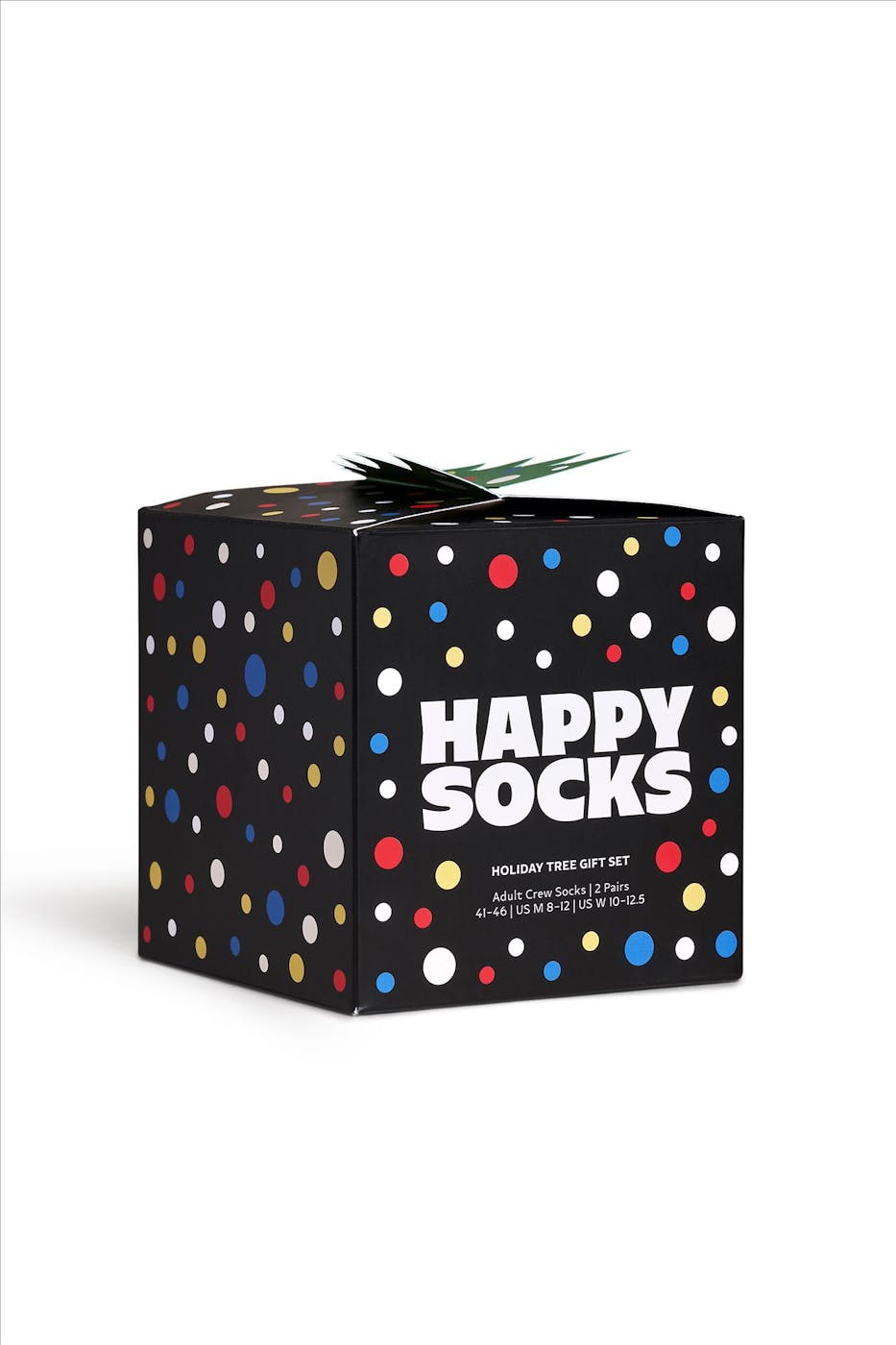 Happy Socks - Zwarte Holiday Tree 2-pck gift set sokken, maat: 36-40