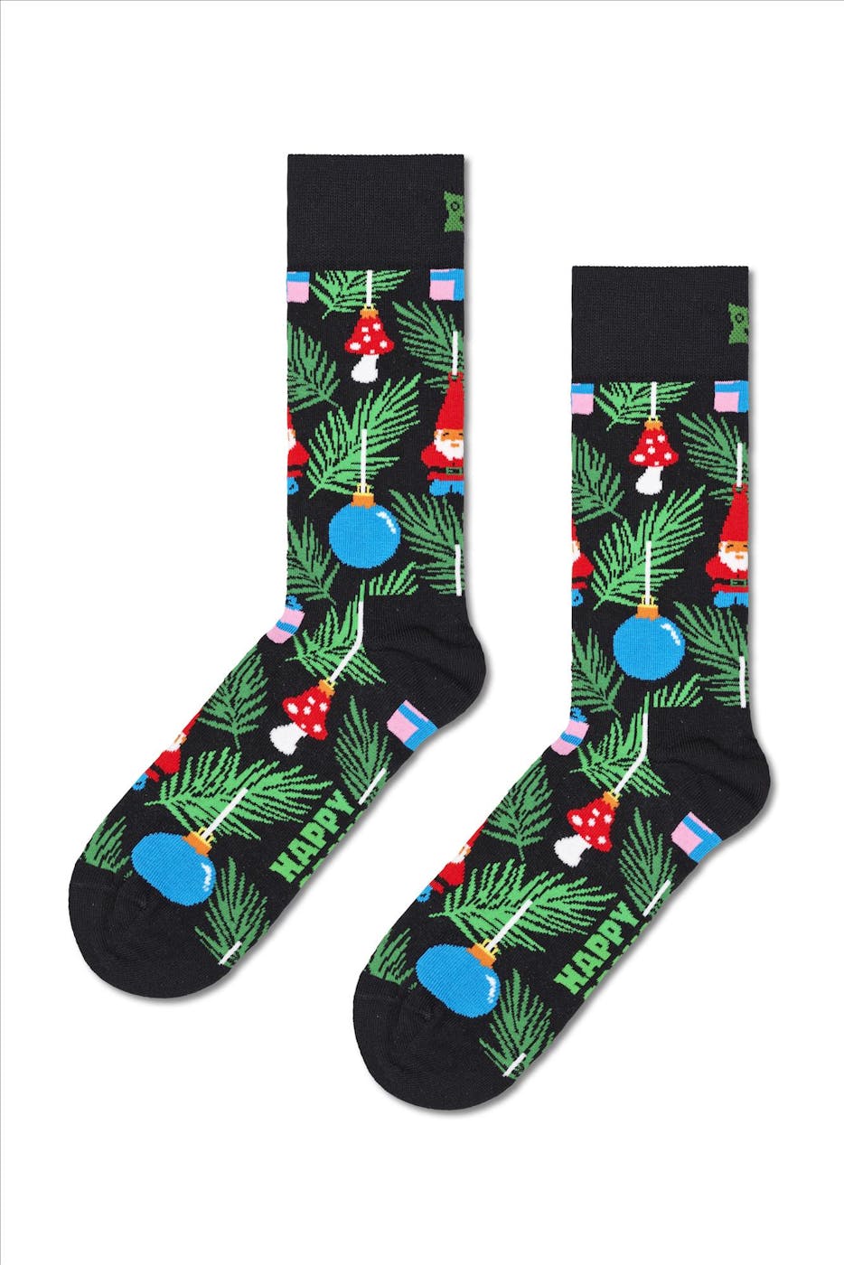Happy Socks - Zwarte Holiday Tree 2-pck gift set sokken, maat: 36-40