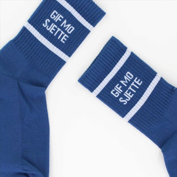 Sock the city - Blauwe Gif mo sjette sokken