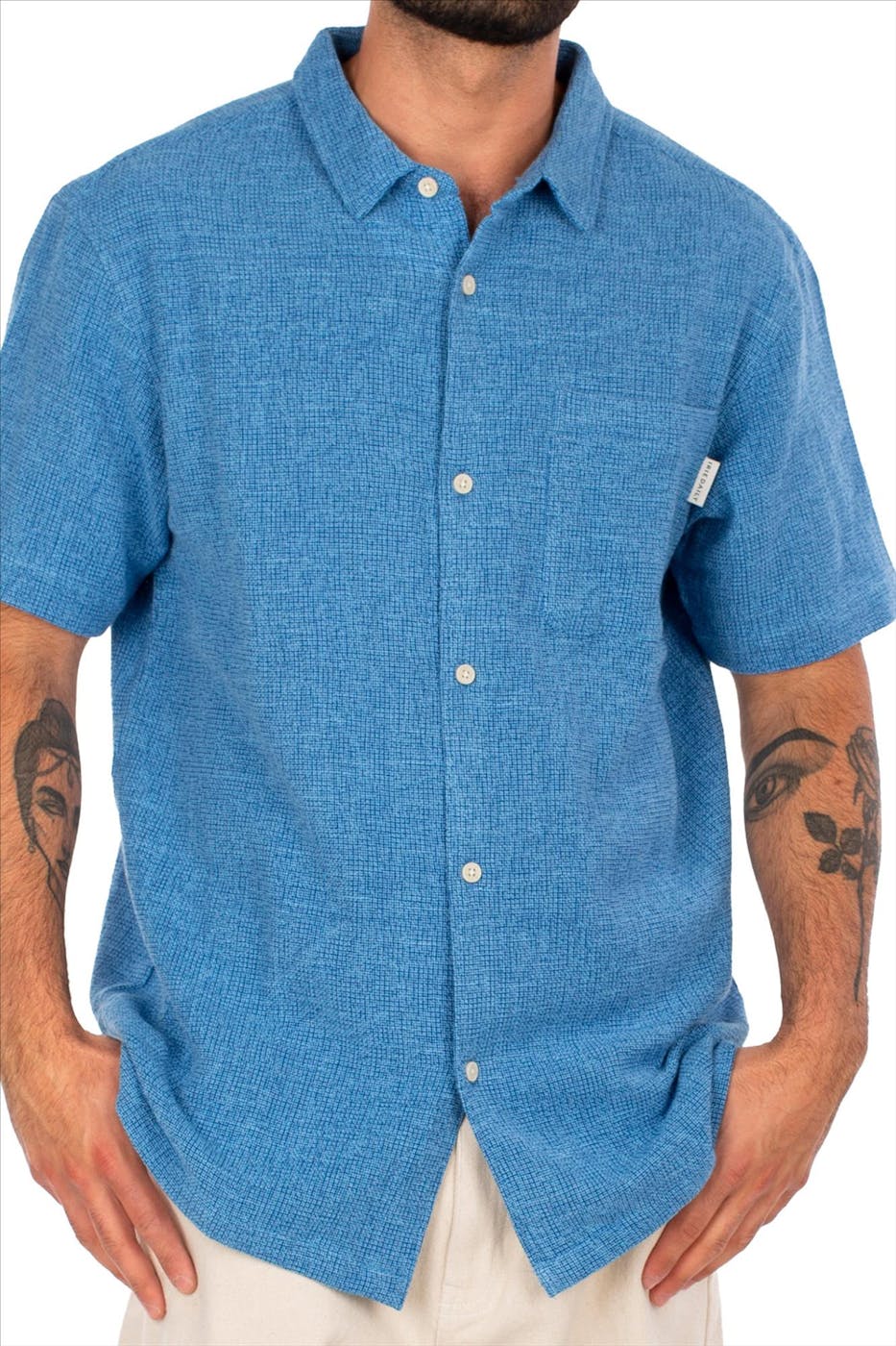 Iriedaily - Blauw Sammy Summer hemd