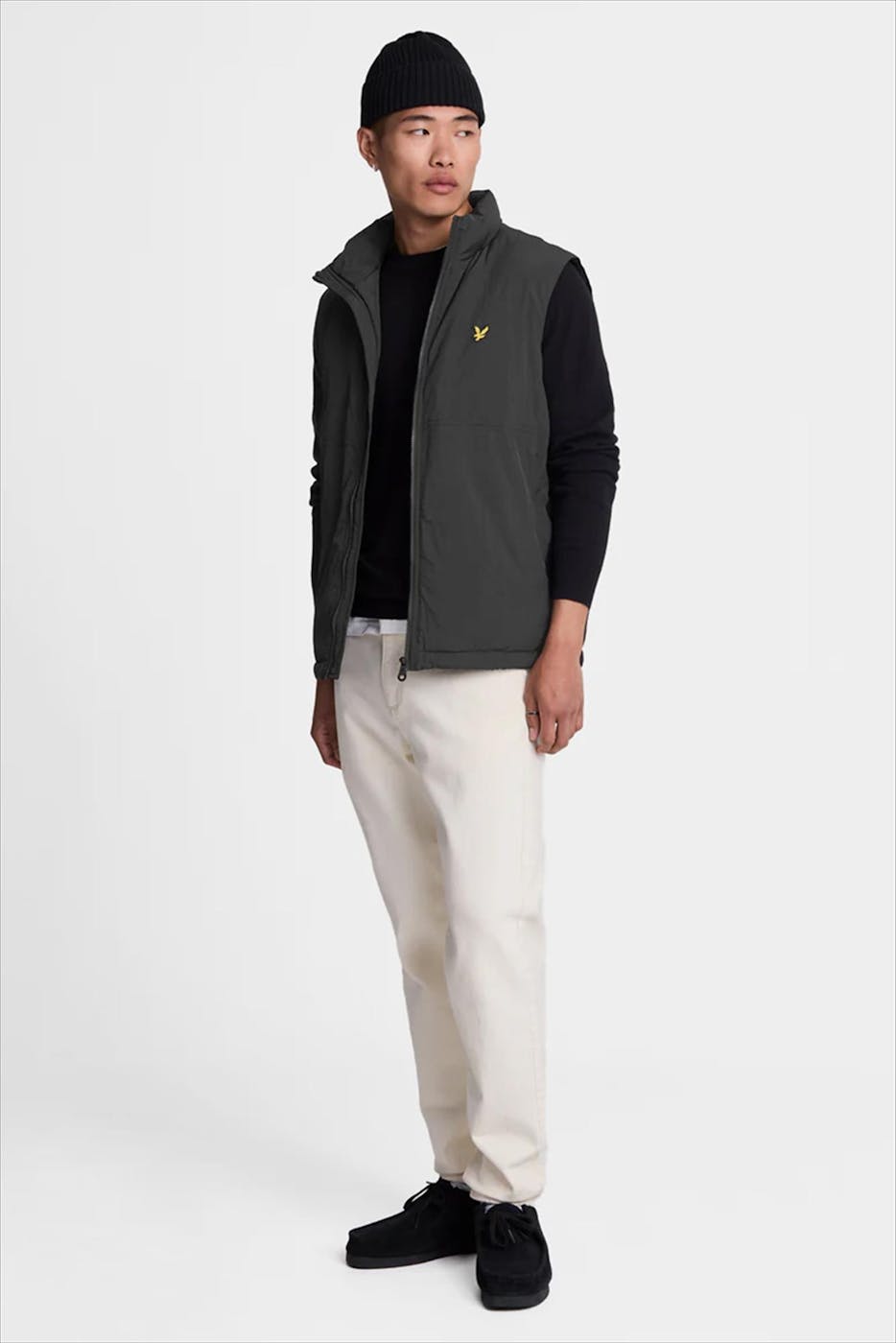 Lyle & Scott - Zwarte Merino trui