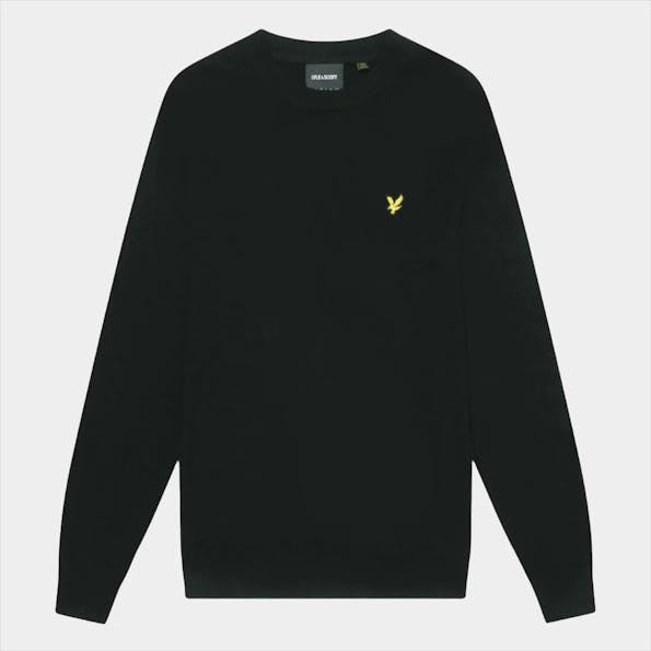 Lyle & Scott - Zwarte Merino trui