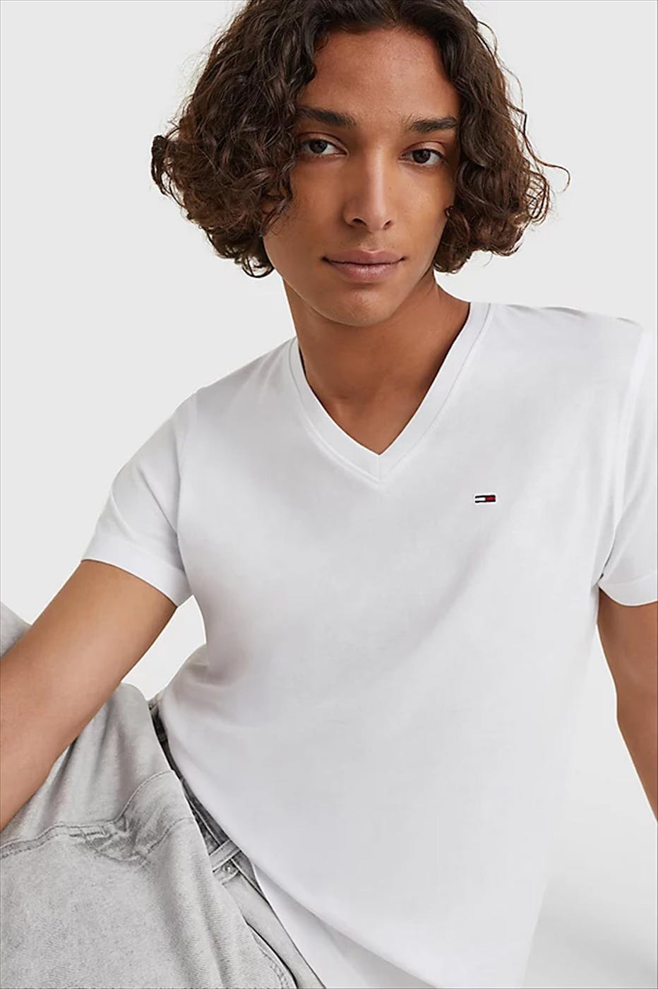 Tommy Jeans - Witte Panson T-shirt