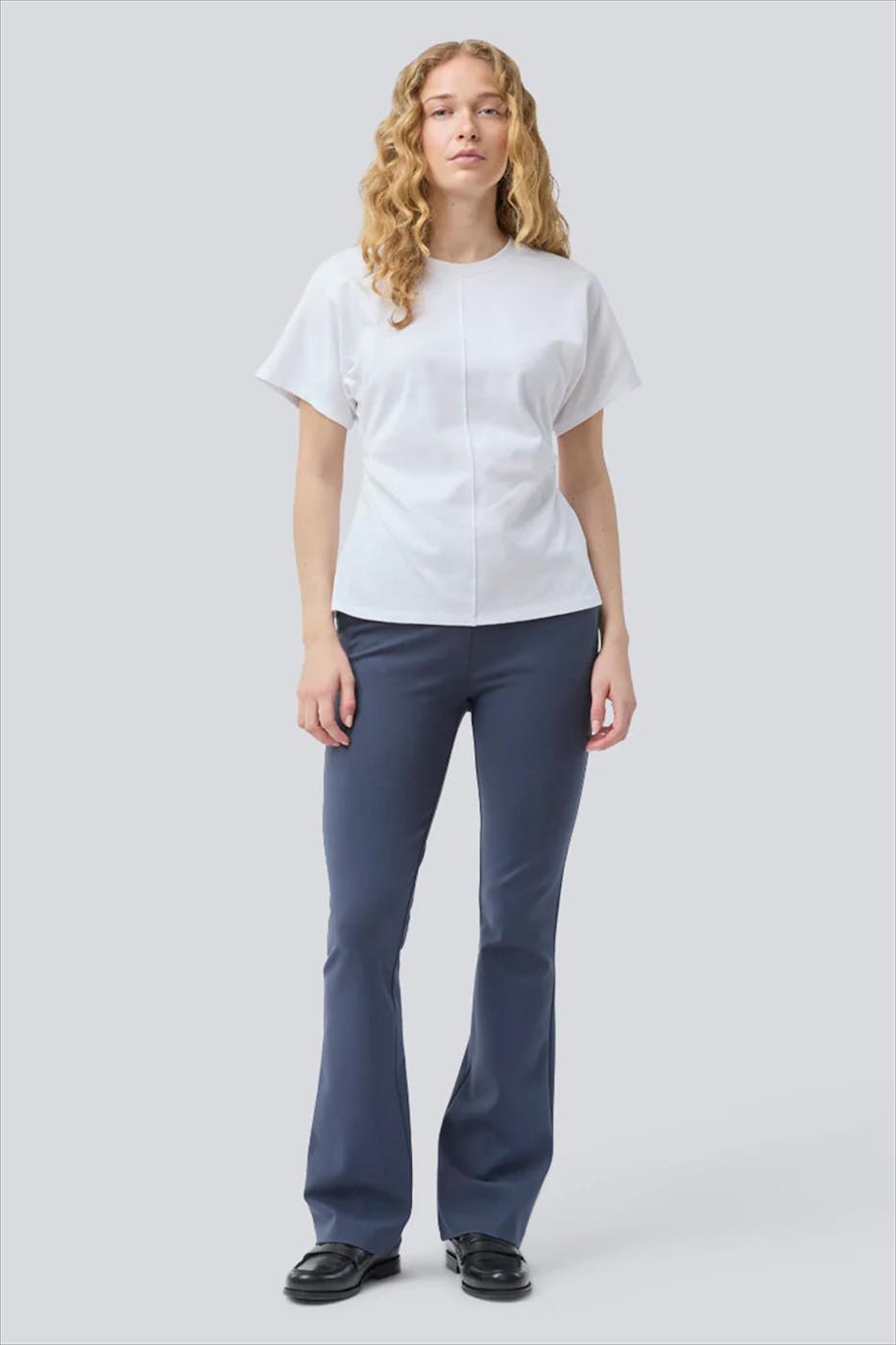 Modström - Blauwgrijze Tanny flare broek