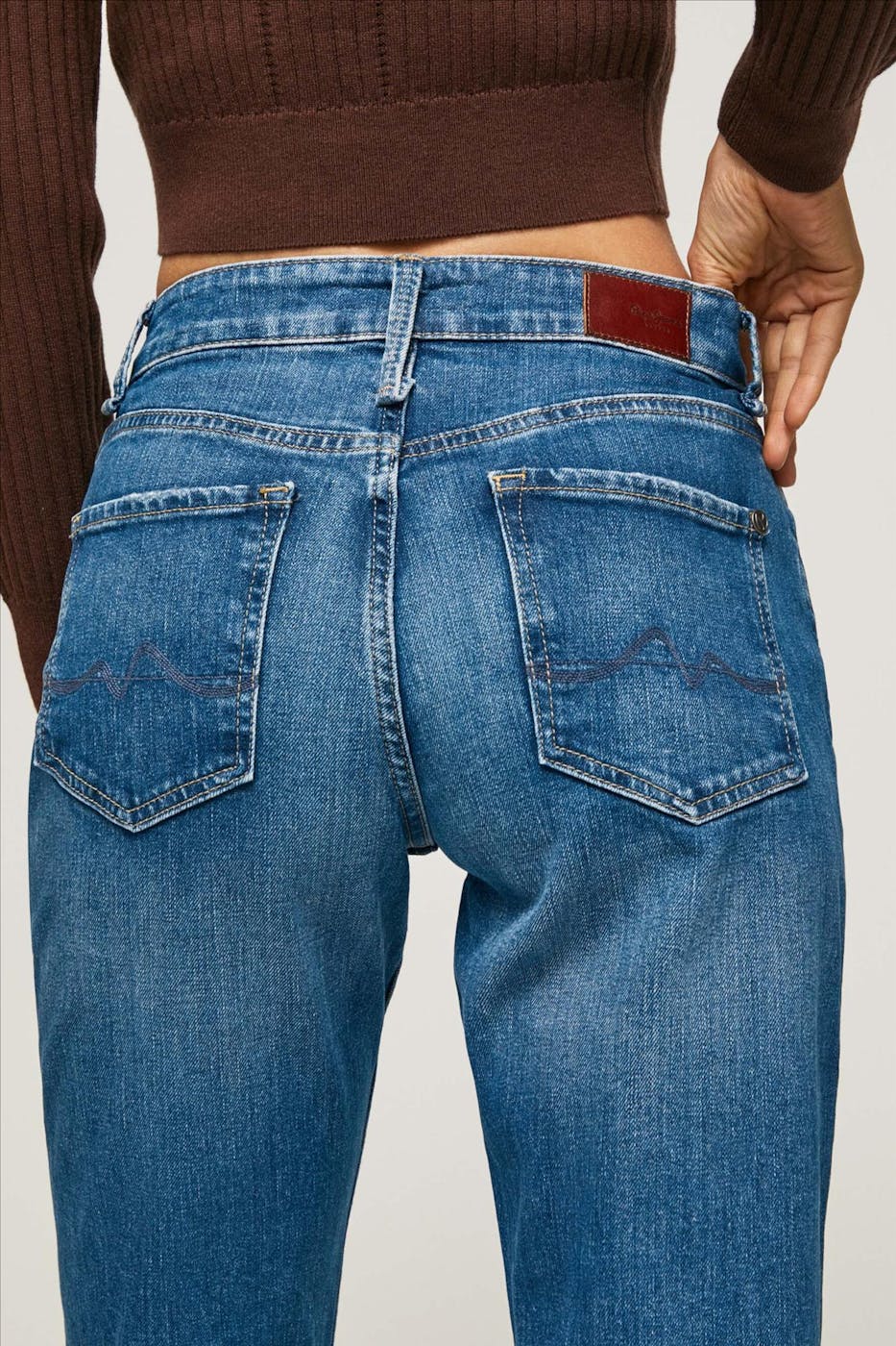 Pepe Jeans London - Blauwe Mary Straight jeans