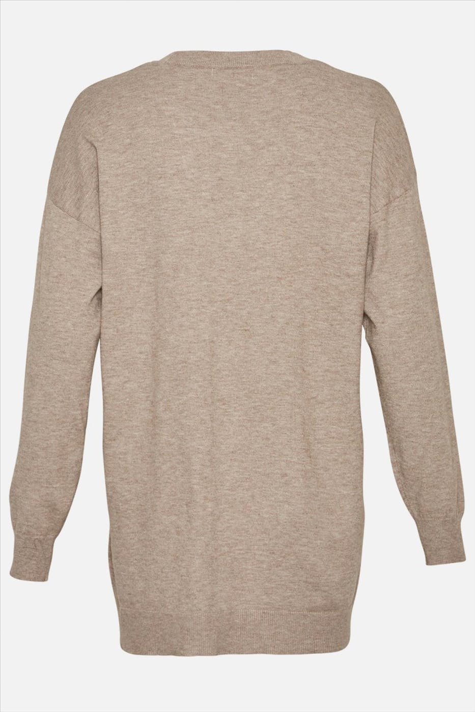 MOSS COPENHAGEN - Beige Galine Rachelle V-Neck trui