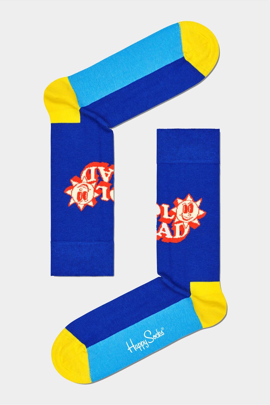 Happy Socks - Blauwe Number One Cool Dad Sokken, maat: 41-46
