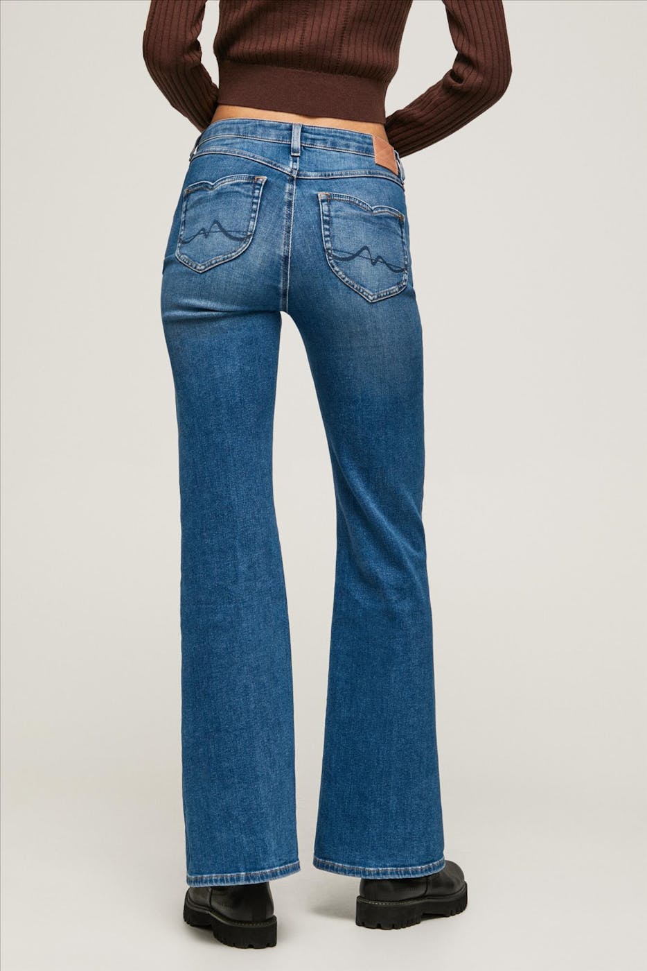 Pepe Jeans London - Blauwe Willa Flared jeans