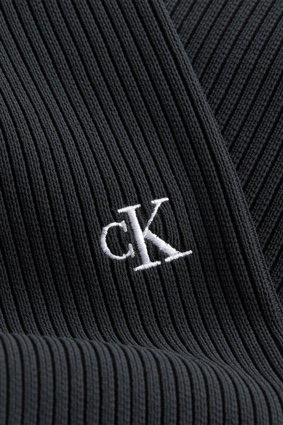 Calvin Klein Jeans - Zwarte Halve Rits trui