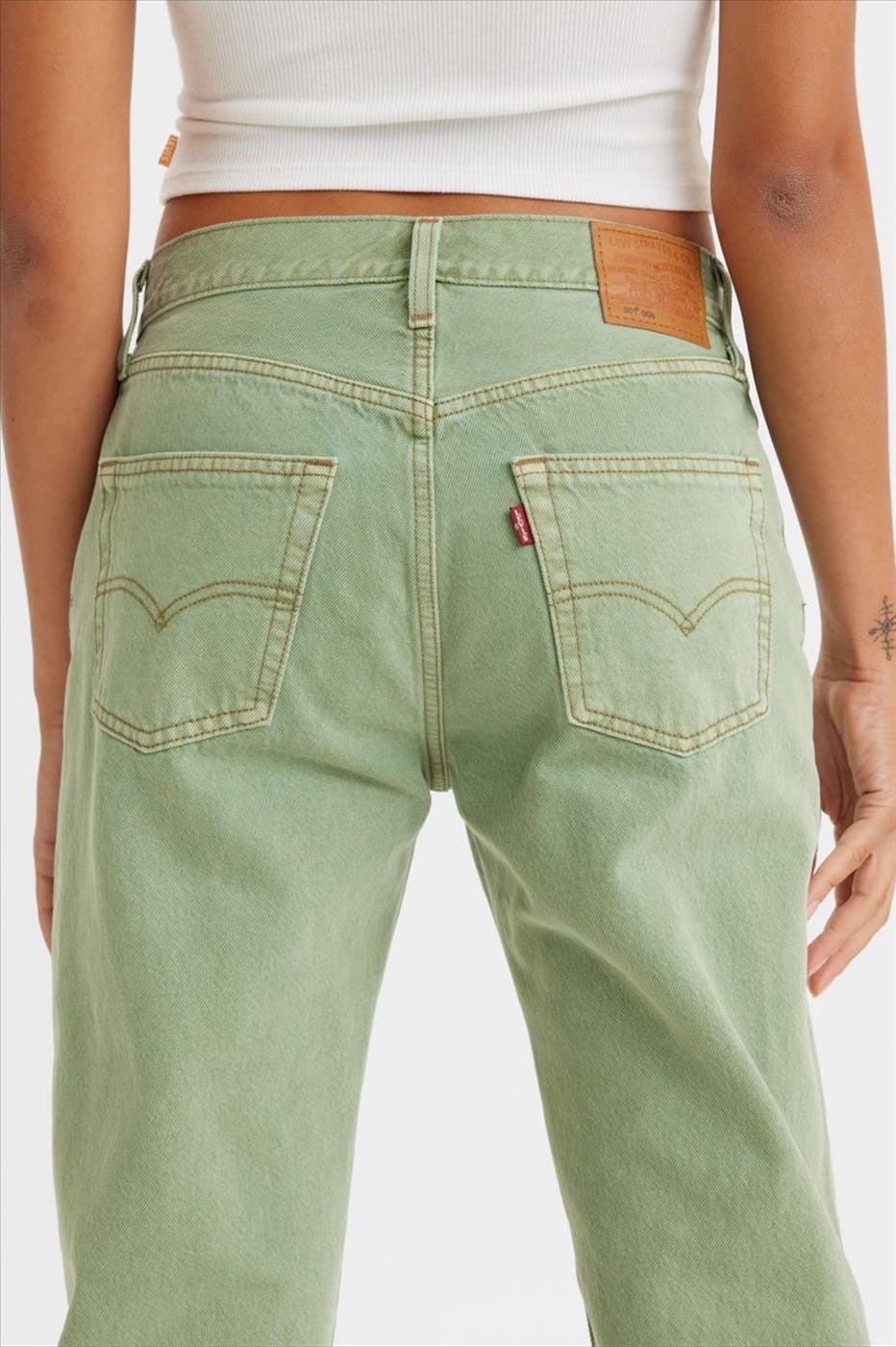 Levi's - Groene 501 '90s straight jeans
